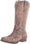 Roper Womens Riley Scroll Boot, Bro