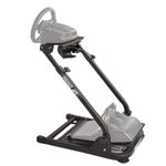 X-Rocker Steering Wheel Stand, Foldable Racing Wheel Stand with Seat Fixing Rod, Adjustable Height, Adjustable Angle, Suitable for Logitech, XBOX, Madcatz, Playstation, Racing Wheel Stand - Black