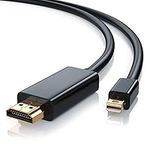 CSL - 2m Full HD Mini Displayport to HDMI cable with audio transmission - certified - Compatible with Apple MAC, iMac, MacBook Pro, MacBook Air - black