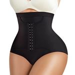 Ursexyly Women Butt Lifter Panties High Waist Tummy Control Body Shaper Briefs Waist Cincher Corset Slim Shapewear Underwear (as1, Alpha, x_l, Regular, Regular, Black)