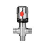 Bathroom Adjustable Thermostatic Mixer Valve Brass Water Mixer Hot/Cold Water Mixing Temperature Control Valve For Home Water Heater