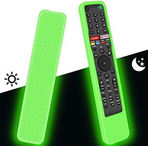 Funda de Silicona para Mando a Distancia Sony RMF-TX600E RMF-TX500E RMF-TX621E RMF-TX520E, Funda Protectora para Mando TV Sony (Glow Green)