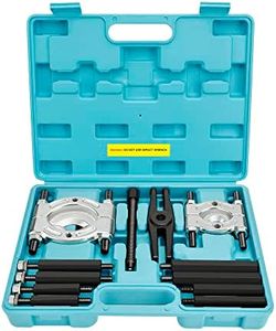DURATECH 12PCS Bearing Puller Set, 5-ton Capacity Heavy Duty Flywheel Separator Tool, 2" and 3" Bar-Type Splitter Remove Bearings Kit, Gear Puller, Storage Case Included