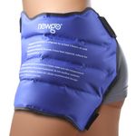 NEWGO Hip Ice Pack Wrap Reusable Hip Cold Pack for Hip Bursitis, Hip Replacement Surgery, Hot Cold Therapy Gel Ice Pack for Hip Flexor Pain, Swelling, Sports Injuries-Blue