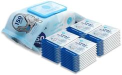 CPAP Mask Wipes by Snugell - 1 Pack of 150 Wipes Jumbo Pack + 40 Travel Wipes (190 Wipes)- Unscented - For Cleaning CPAP Mask and Devices - Skin Safe with Aloe Vera - Lint & Alcohol Free