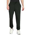 Alan Jones Clothing Fleece Jogger Track Pant For Men's Winterwear (Bottle Green_Medium, Regular)