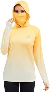 BASSDASH Women's Fishing Hoodie Shirt with Face Mask Thumb Holes UPF 50+ FS23W