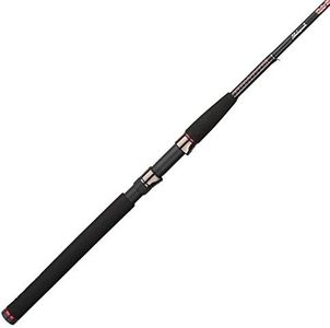 Ugly Stik 7’ GX2 Spinning Rod, Three Piece Spinning Rod, 8-20lb Line Rating, Medium Heavy Rod Power, Moderate Fast Action, 1/4-3/4 oz. Lure Rating, Black