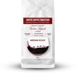 Toffee Coffee Roasters | Cabernet Sauvignon Wine Barrel Aged Medium Roasted Grounded Coffee| As Seen On Shark Tank | 100% Arabica | | Grind: Aeropress | Size: 250gm