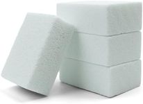 Non Scratch Grillstone Magic Blackstone Block Cleaner Clean Brick Stone Scraper for Removing Stains，Pool, Baking Steel,Oven, Flat Top Cookers, Utensils, Toilet, Hard Skin Callus Remover, 4 pack, White