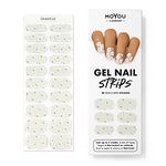 MOYOU LONDON Semi Cured Gel Nail Strips, 20 Pc. Gel Wraps for Nails, Easy Apply & Remove for Salon-Quality Manicure, Works with Any Nail Lamps - Oopsy Daisy