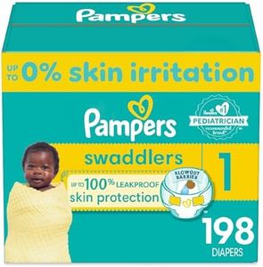 Pampers Diapers Newborn/ Size 1 (8-14 Lb), 198 Count - Swaddlers Disposable Baby Diapers, One Month Supply