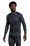 Mountain Warehouse Talus Mens Thermal Baselayer Top - Quick Drying Jumper, Easy Care, Long Sleeves, Sweater, Breathable, Lightweight & High Wicking Black L