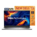 Dell 15, Smart Choice AMD Ryzen 7-7730U, 16GB DDR4, 512GB SSD, FHD, 15.6"/39.6cm, Windows 11, Microsoft Office Home 2024, Silver, 1.63Kg, 120Hz 250nits, AMD Radeon Graphics, Thin & Light Laptop