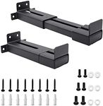 Speaker Mounts Universal Sound Bar Wall Mount Brackets for Samsung, for Bose, for JBL,for Polk Audio, for Panasonic,for LG, for Sony Soundbar Mounting Above or Under TV with Adjustable Extending Arms