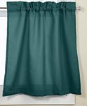 Lorraine Home Fashions Ribcord Tier Curtain Pair, 54-Inch x 24-Inch, Evergreen