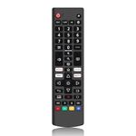 Universal Remote for LG Smart TV Remote, Compatible with All Models for LG Brand, Replacement Remote Control for LG Smart TV with Netflix, Prime Video, Disney+, Rakuten TV Shortcuts Key