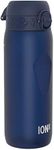 ION8 Water Bottle, 750 ml/24 oz, Leak Proof, Easy to Open, Secure Lock, Dishwasher Safe, BPA Free, Flip Cover, Carry Handle, Soft Touch Contoured Grip, Easy Clean, Odour Free, Carbon Neutral, Navy