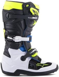 Alpinestars Tech 7S Motocross Boots Young, Black Blue Yellow, 1.5 UK