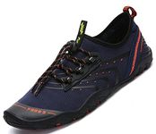 SAGUARO Water Shoes for Women Men Beach Shoes Wet Shoes Lightweight Aqua Shoes Swim Shoes Quick Drying Sea Shoes for Surfing Diving Sailing Pool Kayak Darkblue 40 EU/6.5 UK
