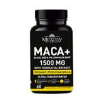 Organic Peruvian Black, Red & Yellow Maca Root Powder Capsules With Siberian Ginseng, Ashwagandha & Tongkat Ali Extract| Supports Reproductive Health, Energizer, Energy, Focus & Performance For Men