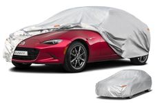 GUNHYI Car Cover for Coupe Sports Small Car All Weather Waterproof, Universal Fit Mazda MX-5/Miata, Toyota MR2 Spyder, BMW Z3, Honda S2000, Mercedes-Benz SLK-Class etc, Up to 163 Inch