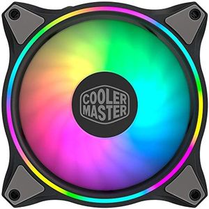 Cooler Master MasterFan MF120 Halo ARGB - Dual Ring Addressable RGB Lighting, Case and Cooling Hybrid Fan Blade Design with Jam Sensor Protection and Vibration Dampening Frame - 120 mm