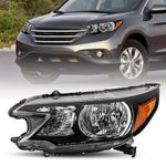 JSBOYAT Headlight Assembly Replacement for 2012 2013 2014 Honda CR-V OE Style Headlamp Halogen Head Light Lamp Front Light, Left Driver Side