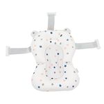 Baby Floating Bath Pillow Adjustable Super Soft Baby Bath Mat Newborn Bath Pillow Non-Slip Bath Support Seat Baby Bath Protector(White)