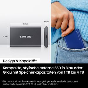 Samsung T7 1TB Portable SSD – USB 3.2 External Solid State Drive