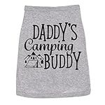 Dog Shirt Daddys Camping Buddy Cute