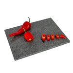 Homiu Natural Granite Chopping Board | Worktop Protectors Heat Resistant | Suitable for Meat, Fish & Vegetables | Large Chopping Boards | Hard Wearing Countertop | 40x30x1.5CM