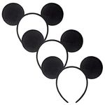 3 Pack Mouse Ears Women's Fashion Headbands Plush Party Game Decoration Accessories For Girls (Color 3)