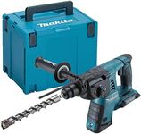Makita DHR263ZJ Twin 18V Li-Ion LXT Rotary Hammer SDS Plus Supplied in A Makpac Case - Batteries and Charger Not Included Small,Blue