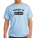 CafePress Property of My Hot Wife Light T Shirt Men's Traditional Fit Light Casual Tshirt