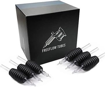 Freeflow Disposable Tattoo Tube with 1" Grip 7 Round Tip 7RT Clear Tube Tip Sterilized Lot Number