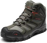 NORTIV 8 Men's Snow Boots Waterproof Work Outdoor Trekking Backpacking Mountaineering Lightweight Trails Shoes Size 9 M US Olive/Black/Orange 160448_M-F Armadillo