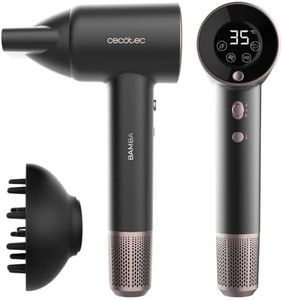 Cecotec Secador de Pelo Bamba IoniCare Rockstar AirSonic, 1800 W, Gran caudal de aire, Función ExtremeProtect, Memoriza los ajustes, 4 modos: Bebé, mascota, normal y secado rápido, Generador de Iones