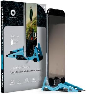 GEOMETRICAL Pocket Tripod PROv2 Universal Kit – Slim Fit Tripod for iPhone & Android, Adjustable Angles – Card-Size, Ultra-Compact Phone Tripod Stand for Photo & Video Creation – Alien Blue