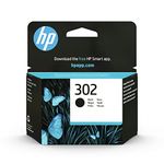 HP F6U66AE 302 Original Ink Cartridge, Black, Single Pack