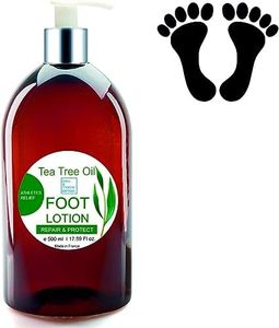 Crema Pies Secos y Agrietados. Locion Hidratante Pies, Manos, Talones. Cuidado Uñas. Crema Reparadora. Elimina Olor y Sudor de Pies y Manos. Manicura y Pedicura - 500 ml