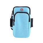 Sunkizzrs® Armband for Running - 6.8 Inch Waterproof Washable Mobile Holder Arm Band for Fitness Gym Outdoor Sports, Armband for iPhone/Vivo/Oppo/Samsung/Sony/Motorola/Xiaomi Redmi (Blue)