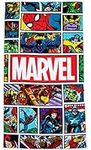 Jay Franco Marvel Comics Avengers Vintage Comic 86cm x 162cm 100% Large Cotton Beach Towel