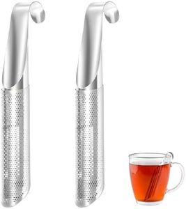 LIVDORA 2 Pcs Stainless Steel Tea Infusers Long Handle Tea Strainer with Fine Mesh for Loose Leaf Tea, Perfect for Home Kitchen, Office, Business Trip, Travel, Picnic