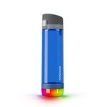 Hidrate Spark PRO Lite Smart Water Bottle – Tritan Plastic – Tracks Water Intake with Bluetooth, LED Glow Reminder When You Need to Drink – Chug Lid, 24 oz, Deep Blue