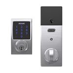 SCHLAGE BE469ZP CEN 626 Connect Smart Deadbolt with Alarm with Century Trim in Satin Chrome, Z-Wave Plus Enabled