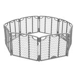 Evenflo Versatile Play Space Adjustable Play Area 8 Panel (Cool Gray)