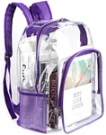 JOMPARO Purple Clear Backpack See T