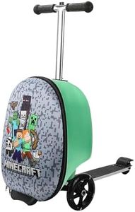 Bioworld Minecraft Kids' 2-in-1 Suitcase (18") and Scooter Luggage