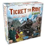 Days of Wonder | Ticket to Ride Europe Board Game | Ages 8+ | For 2 to 5 players | Average Playtime 30-60 Minutes